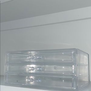 3 drawer clear organizer